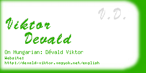 viktor devald business card