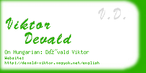 viktor devald business card